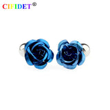 CIFIDET Wedding Cufflink Stylish Rose Shirt Cuff Link