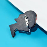 CINDY XIANG Acrylic Ponytail Girl Brooch