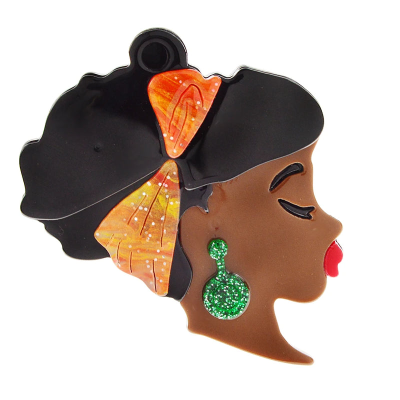 CINDY XIANG Girl Brooch Big Bow Jewelry