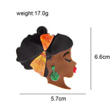 CINDY XIANG Girl Brooch Big Bow Jewelry