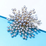 Pearl Flower Brooch Wedding Pin Coat Accessories