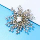 Pearl Flower Brooch Wedding Pin Coat Accessories