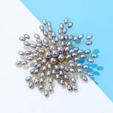 Pearl Flower Brooch Wedding Pin Coat Accessories