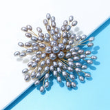Pearl Flower Brooch Wedding Pin Coat Accessories