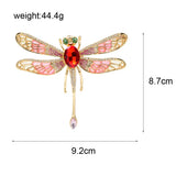 CINDY XIANG Large Enamel Dragonfly Brooches For Women