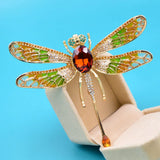 CINDY XIANG Large Enamel Dragonfly Brooches For Women