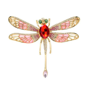 CINDY XIANG Large Enamel Dragonfly Brooches For Women