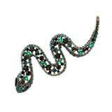 CINDY XIANG Rhinestone Large Snake Brooches For Women Vintage Animal Pin