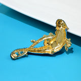 CINDY XIANG Rhinestone Lizard Brooch Animal Pin Winter Coat Accessories