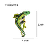 CINDY XIANG Rhinestone Lizard Brooch Animal Pin Winter Coat Accessories
