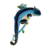 CINDY XIANG Rhinestone Lizard Brooch Animal Pin Winter Coat Accessories