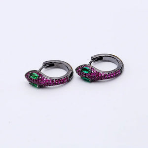 Vintage Punk Snake Stud Earrings Women Ear Accessories