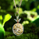 Bohemia Rabbit Carved Necklace 18K Sweater Choker Retro Jewelry