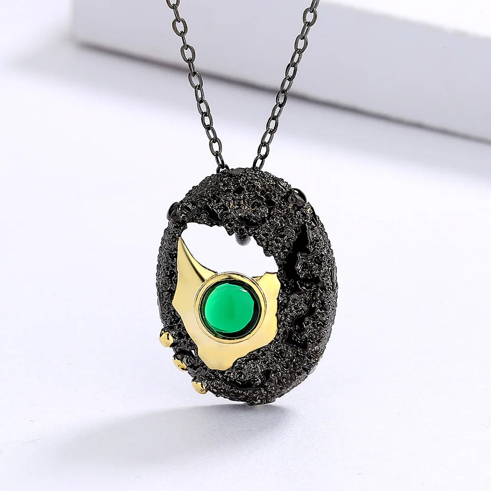 Bohemia Jewelry Vintage Jade Pendant Necklace Women Choker Jewelry