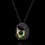 Bohemia Jewelry Vintage Jade Pendant Necklace Women Choker Jewelry