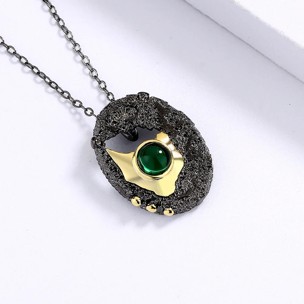 Bohemia Jewelry Vintage Jade Pendant Necklace Women Choker Jewelry