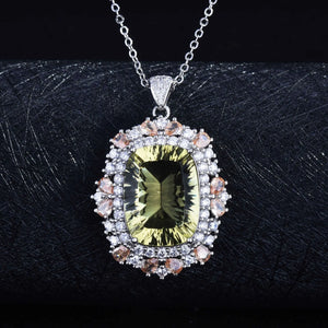 CZ Zircon Necklace Women Charms Pendant Choker Wedding Engagement Party Jewelry
