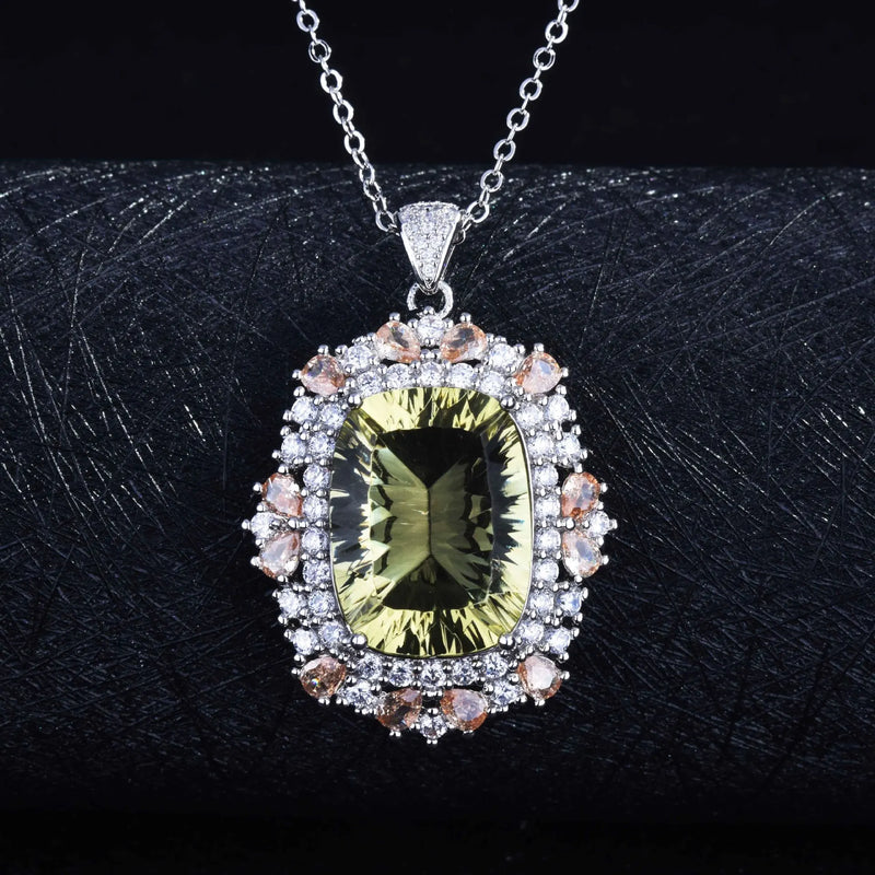 CZ Zircon Necklace Women Charms Pendant Choker Wedding Engagement Party Jewelry