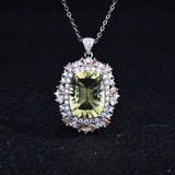 CZ Zircon Necklace Women Charms Pendant Choker Wedding Engagement Party Jewelry