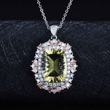 CZ Zircon Necklace Women Charms Pendant Choker Wedding Engagement Party Jewelry