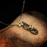 Flower Pendant Necklace Retro Tungsten Sweater Chains Chokers