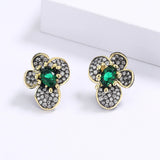 Butterfly Earrings CZ Wedding Party Jewelry