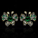 Butterfly Earrings CZ Wedding Party Jewelry