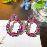 Bling Zircon Stone Circle Earrings for Women