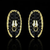 Gothic Style Retro Earring Zipper Shape Stud Earrings Ethnic Jewelry