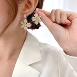 Maple Leaf Drop Earrings Vintage Wedding Jewelry