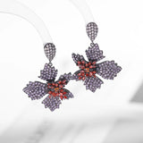 Maple Leaf Drop Earrings Vintage Wedding Jewelry