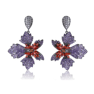 Maple Leaf Drop Earrings Vintage Wedding Jewelry