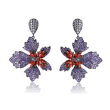 Maple Leaf Drop Earrings Vintage Wedding Jewelry