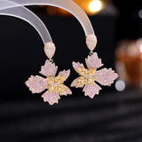 Maple Leaf Drop Earrings Vintage Wedding Jewelry