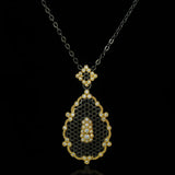 Snowflake Pendant Necklace Vintage Jewelry