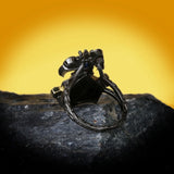 Exaggerated Bee Insect Ladies Ring Enamel Jewelry