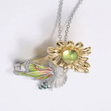 Fairy Elves Pendant Necklace Women Charms Sweater Choker Crystal Gift