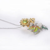Fairy Elves Pendant Necklace Women Charms Sweater Choker Crystal Gift