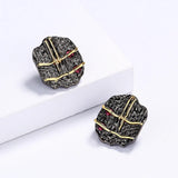 Retro Ethnic Stud Earrings for Women Italian Vintage Jewelry