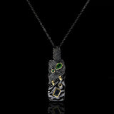 Vintage Gothic CZ Pendant Necklace Sweater Chain