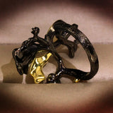 Bohemia Jewelry Branch Leaves Opal Ring Female Cocktail Party Christmas Gift