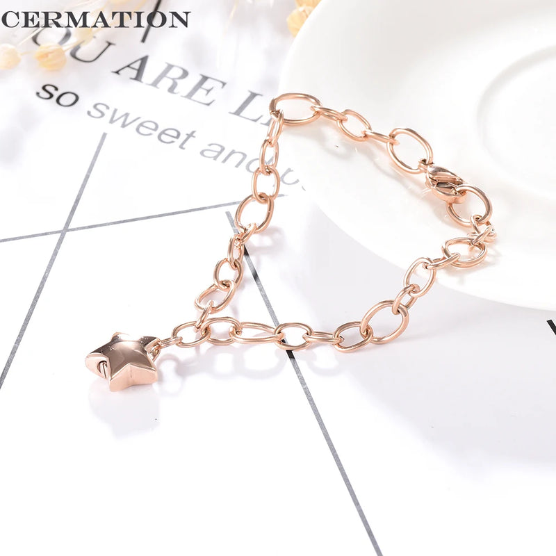 CJB076 Stainless Steel Cuff Bangle Memorial Bracelet