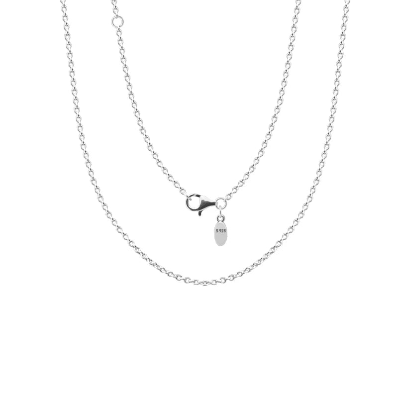 925 Silver Cable Chain Necklace for Women Charms Jewelry Making