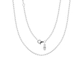 925 Silver Cable Chain Necklace for Women Charms Jewelry Making