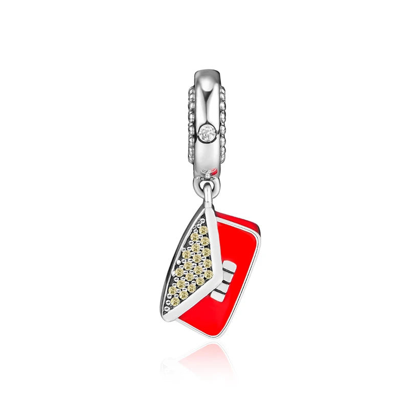 925 Silver Clutch Bag DIY Charm Bracelet Gift