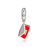 925 Silver Clutch Bag DIY Charm Bracelet Gift