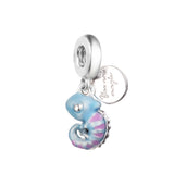 925 Silver Chameleon Dangle Beads for Bracelets - DIY Jewelry Making