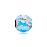 925 Sterling Silver Dolphin Ocean Charm for Jewelry Making