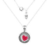 925 Sterling Silver Clarino Floating Locket Pendant Necklace