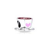 925 Silver Coffe Charm for Charms Bracelets